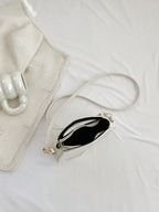 Striped Embossed Handbag