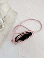 Striped Embossed Handbag