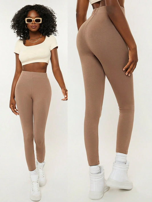Heather Cropped Leggings
