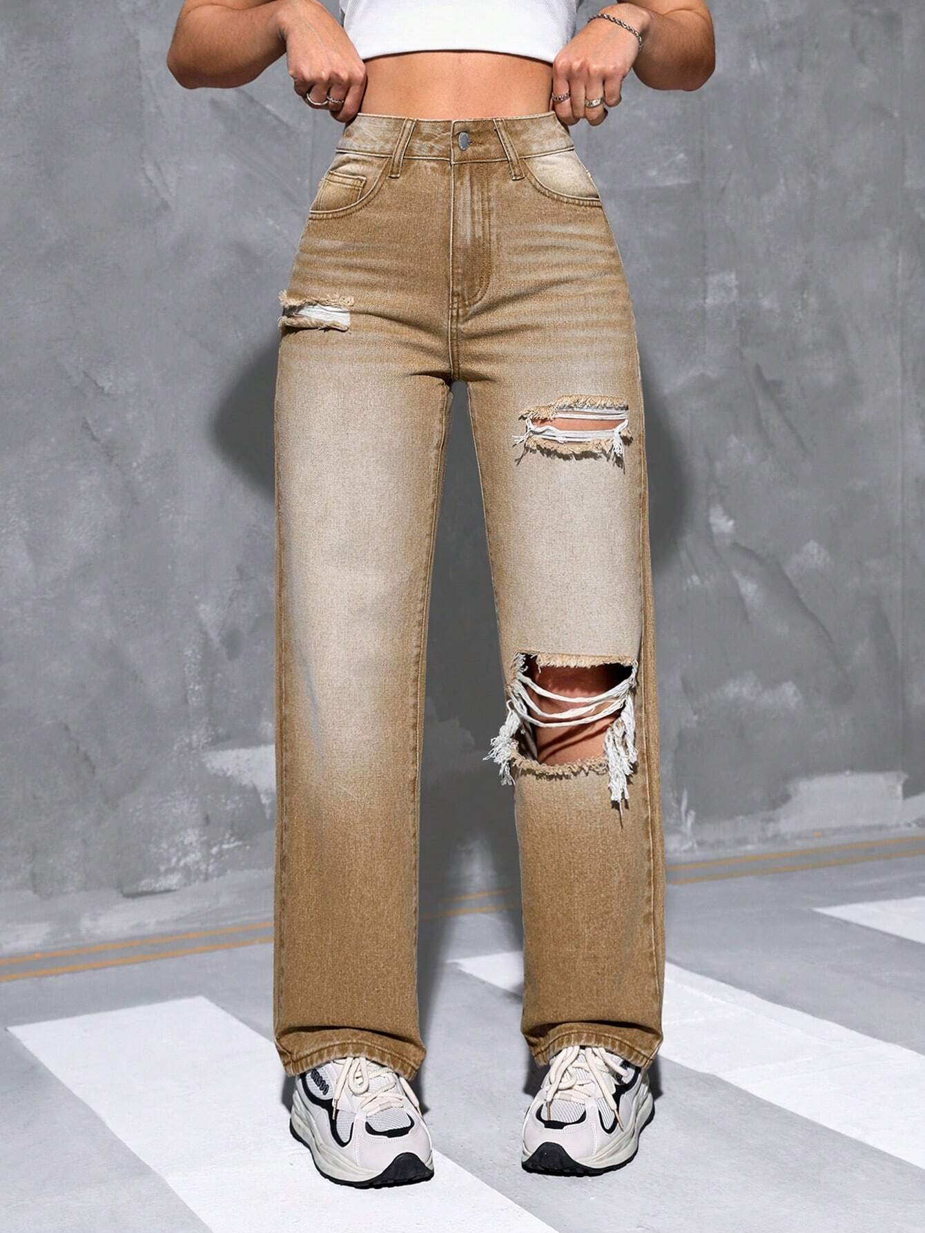 Petite Straight Leg Denim