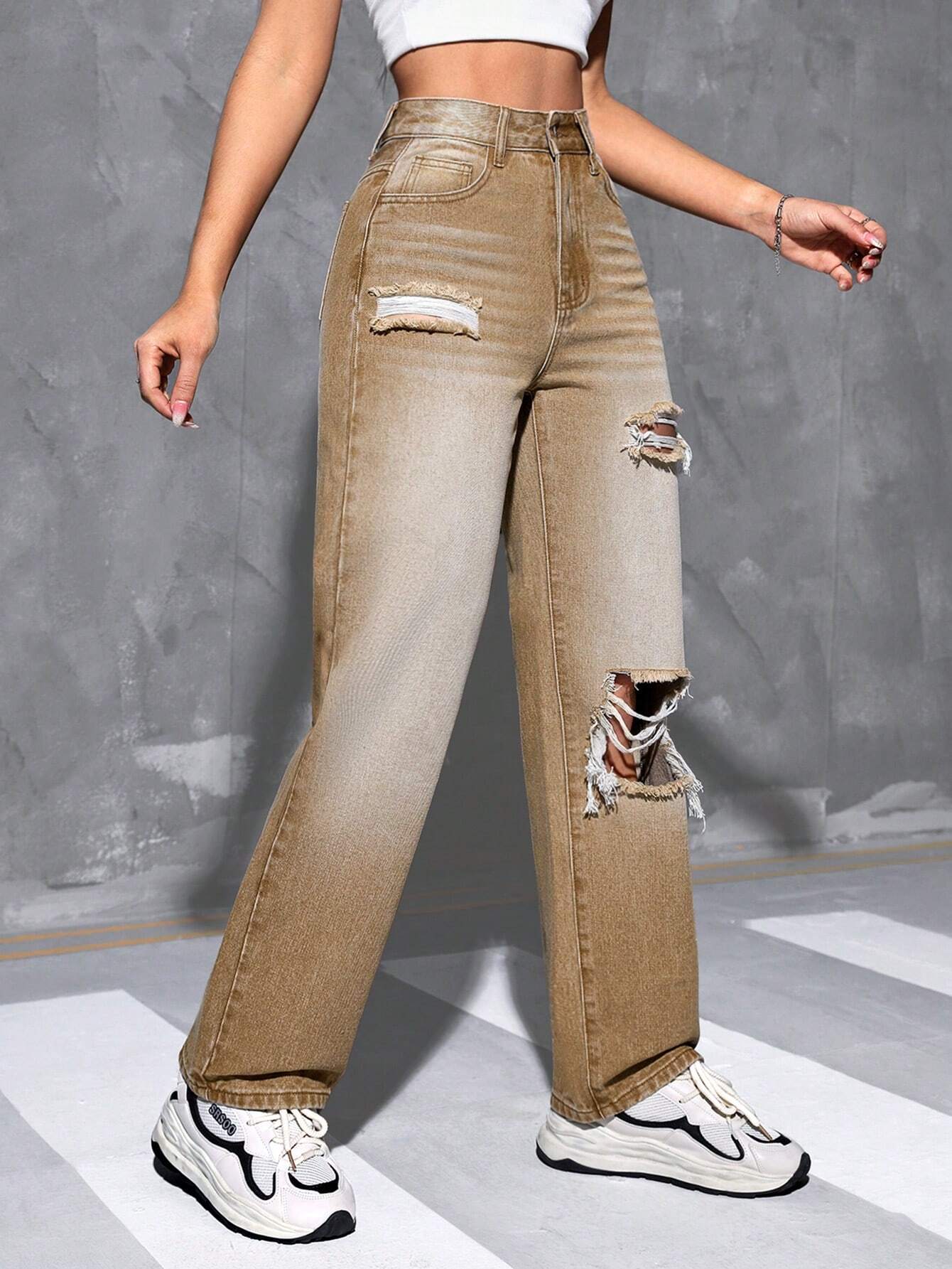 Petite Straight Leg Denim