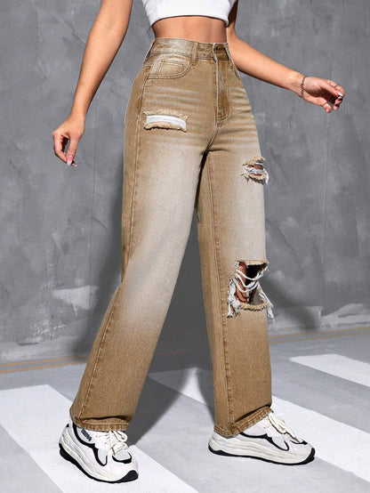 Petite Straight Leg Denim
