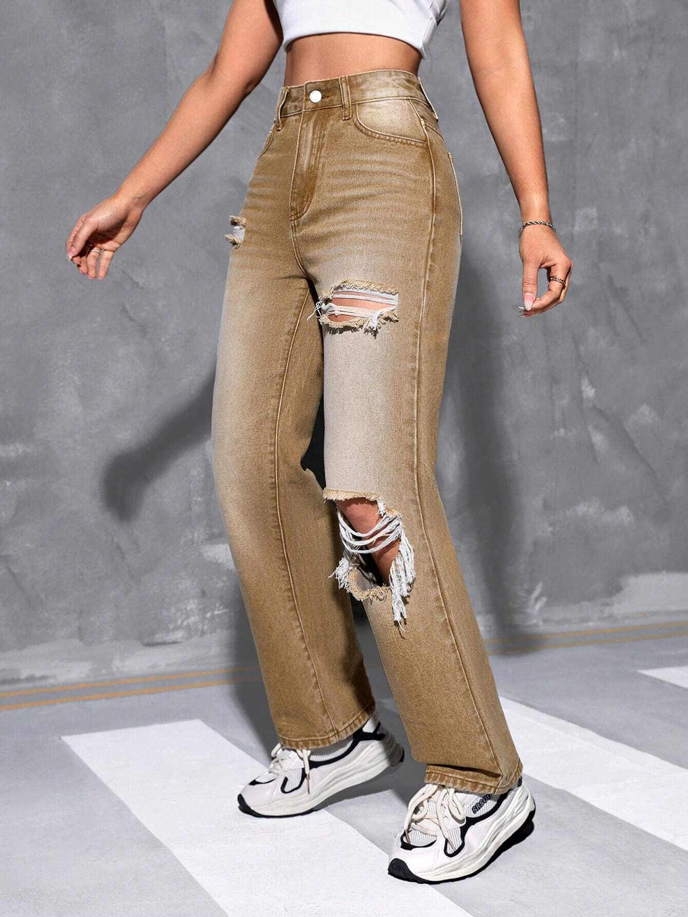 Petite Straight Leg Denim