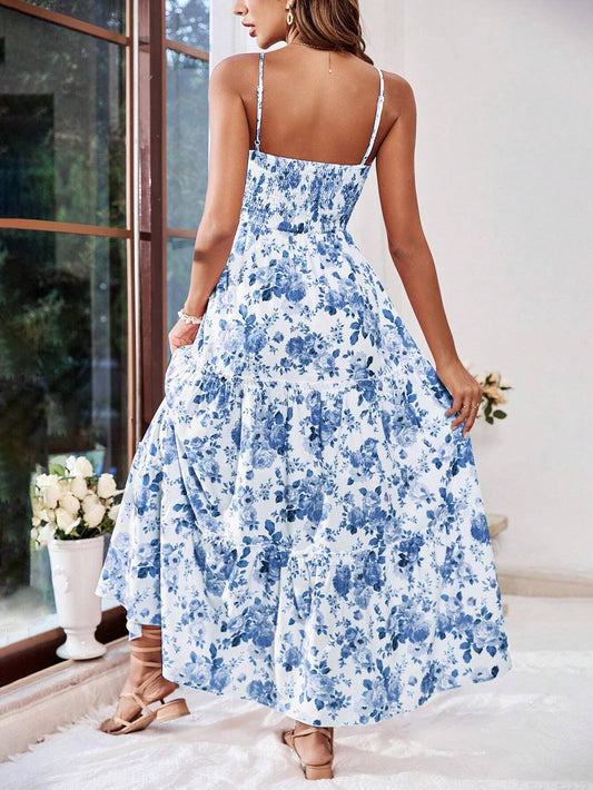 Floral Spaghetti Strap Dress
