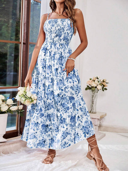 Floral Spaghetti Strap Dress