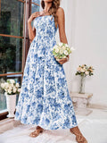 Floral Spaghetti Strap Dress