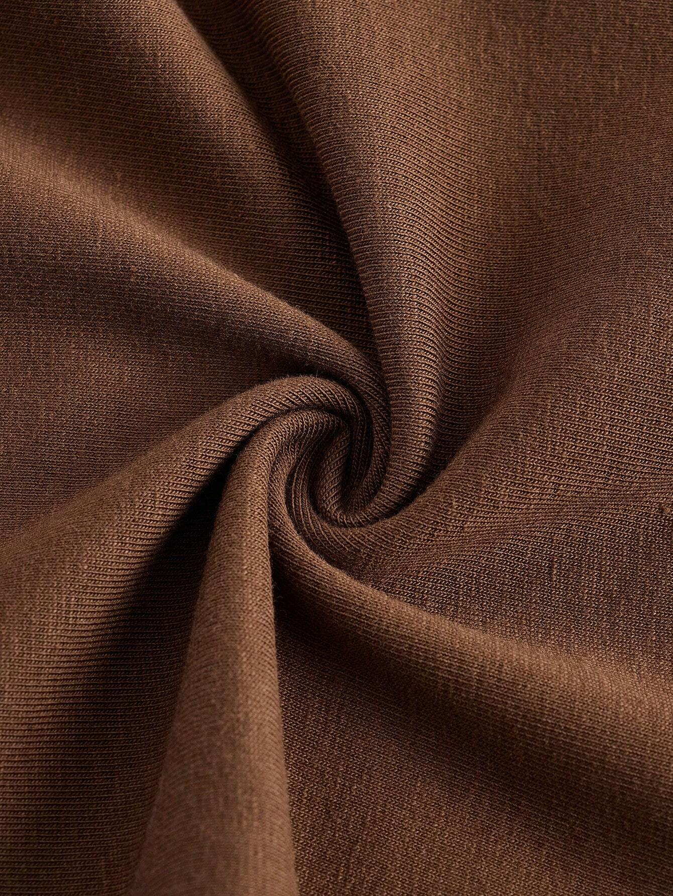 Choc Brown Heather Cropped Leggings
