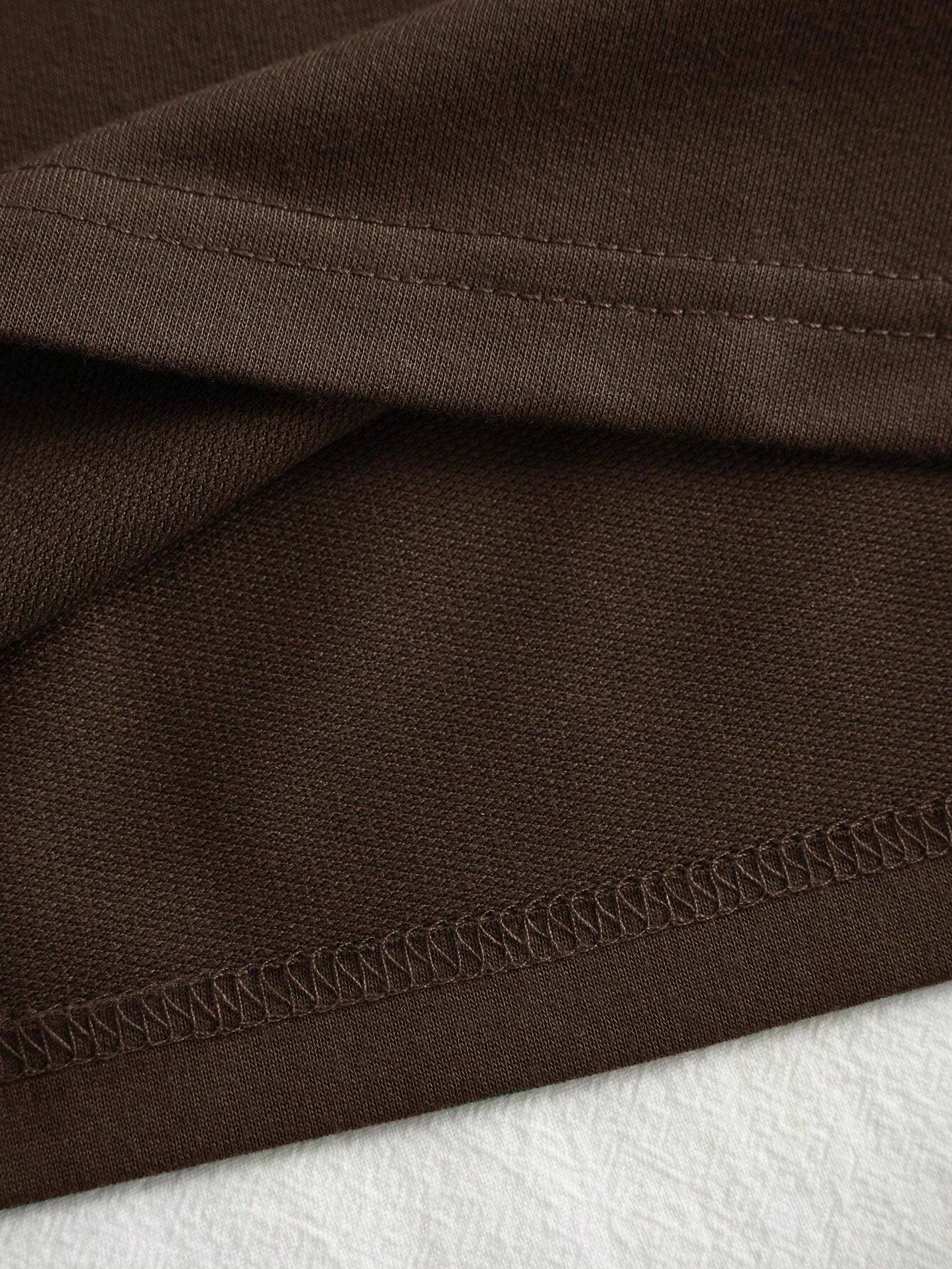 Graphic Contrast Collar Polo Shirt