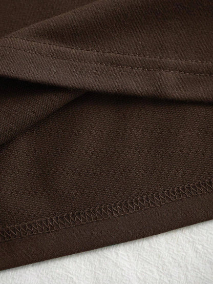 Graphic Contrast Collar Polo Shirt