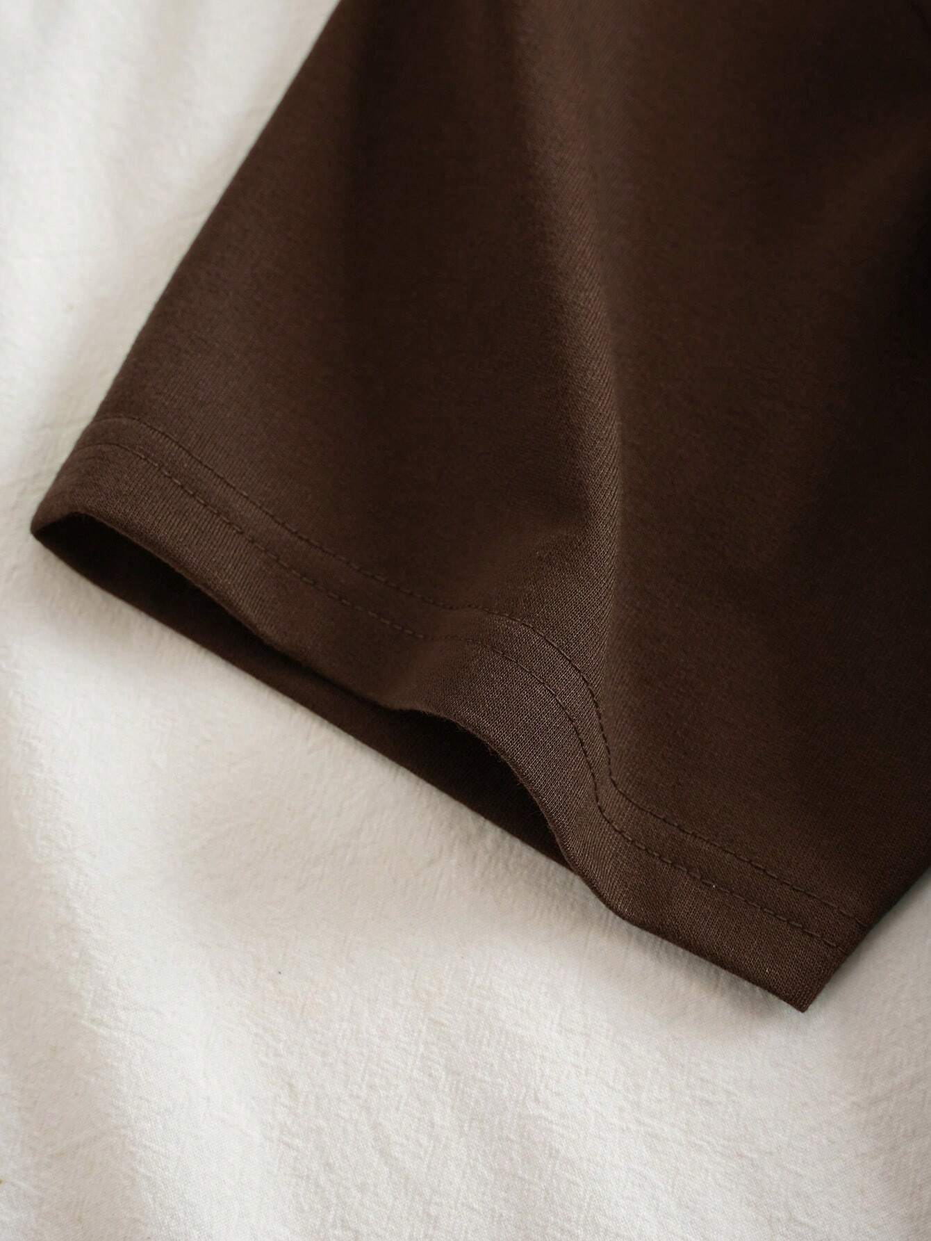 Graphic Contrast Collar Polo Shirt