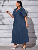 Plus Size Denim Dress