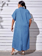 Plus Size Denim Dress