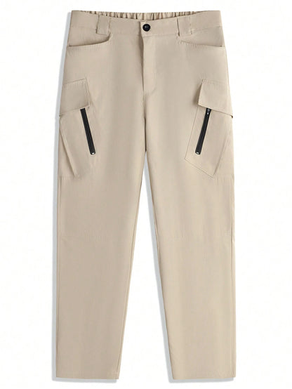 Straight Loose Zipper Cargo Streetwear Pants
