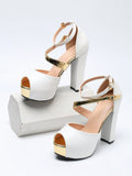 White High Heel Sandal