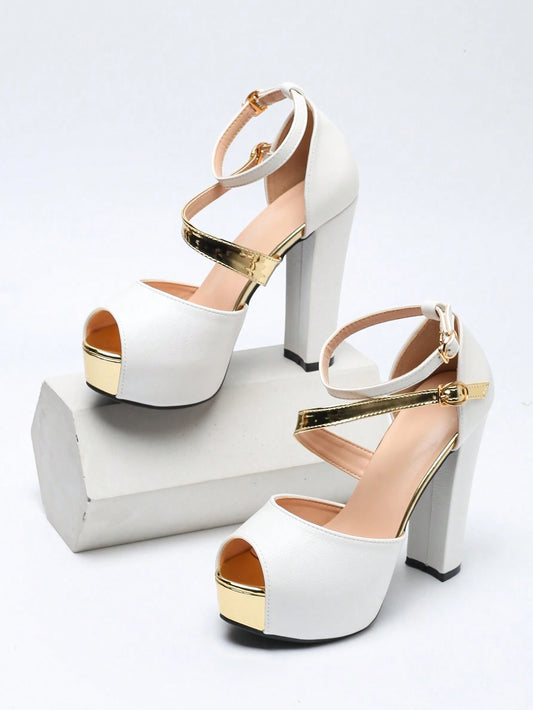 White High Heel Sandal