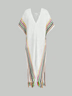 Halter Neck Knit See-Through Maxi Dress