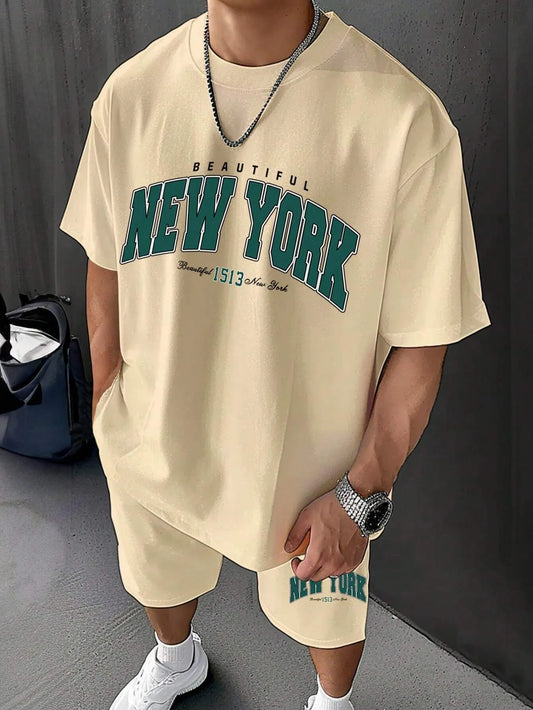 Loose T-Shirt And Shorts Sets
