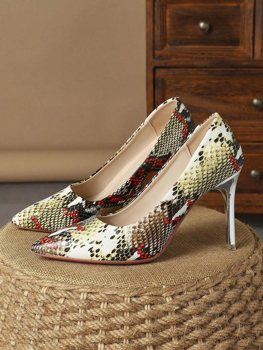 Pointed Toe High Heel Pump