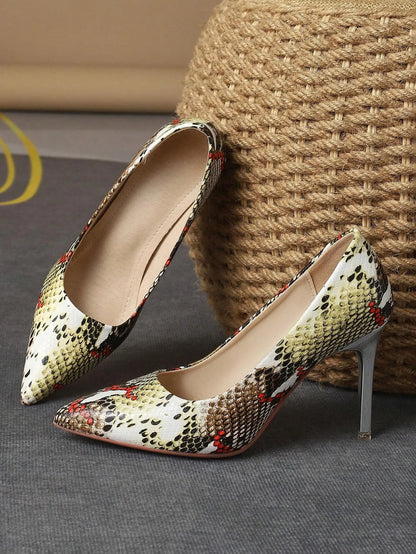 Pointed Toe High Heel Pump