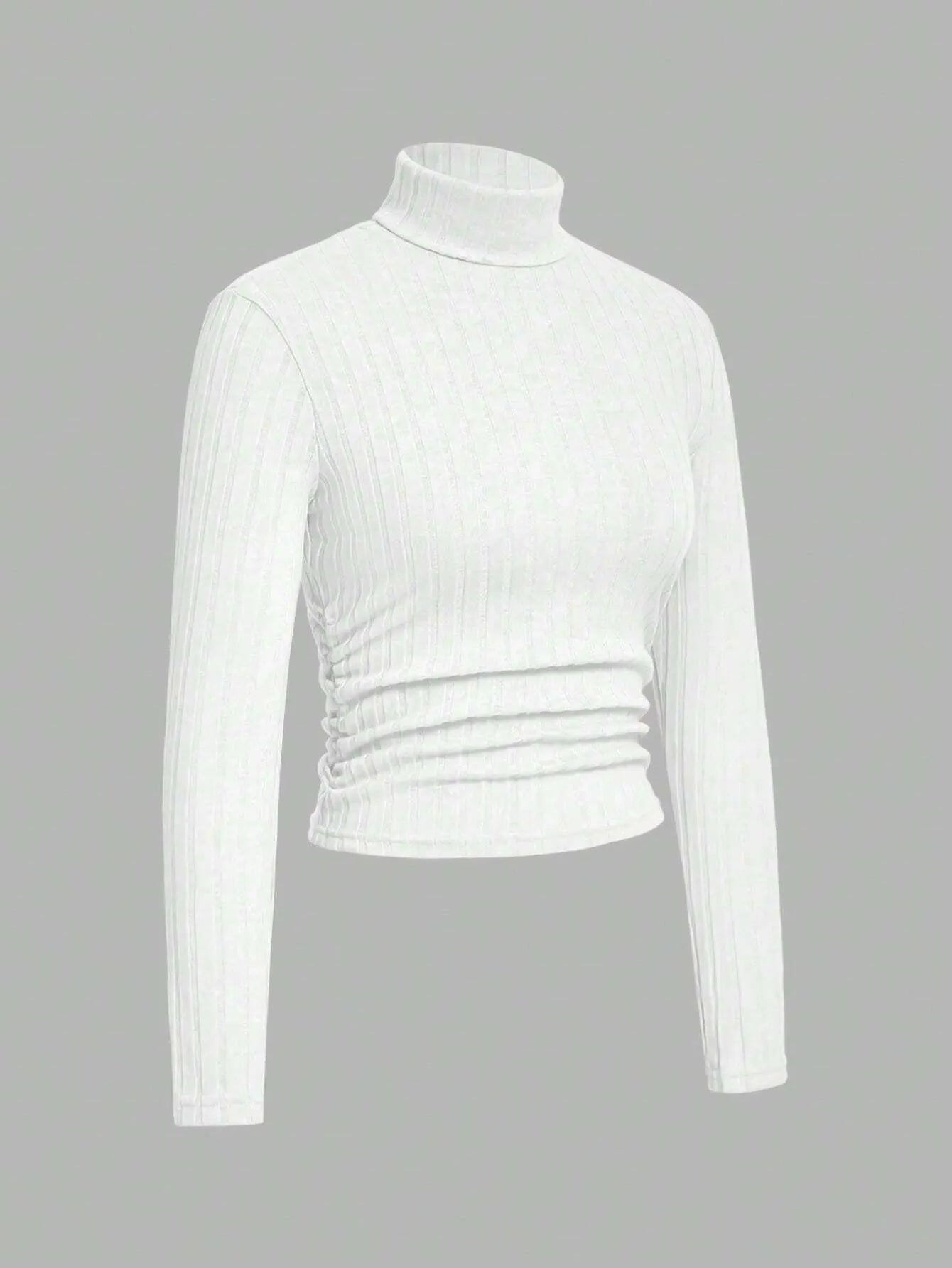 Knit Textured Ribbed  Turtlenecks