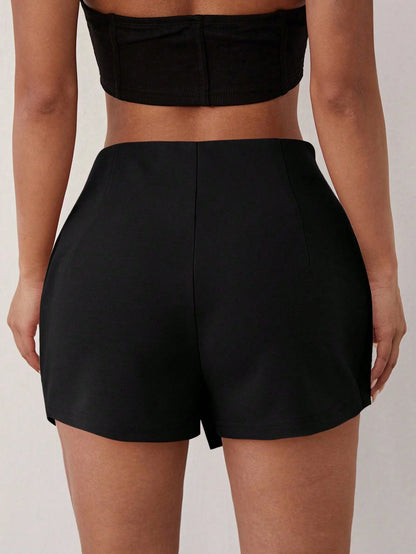 Split Hem Skorts