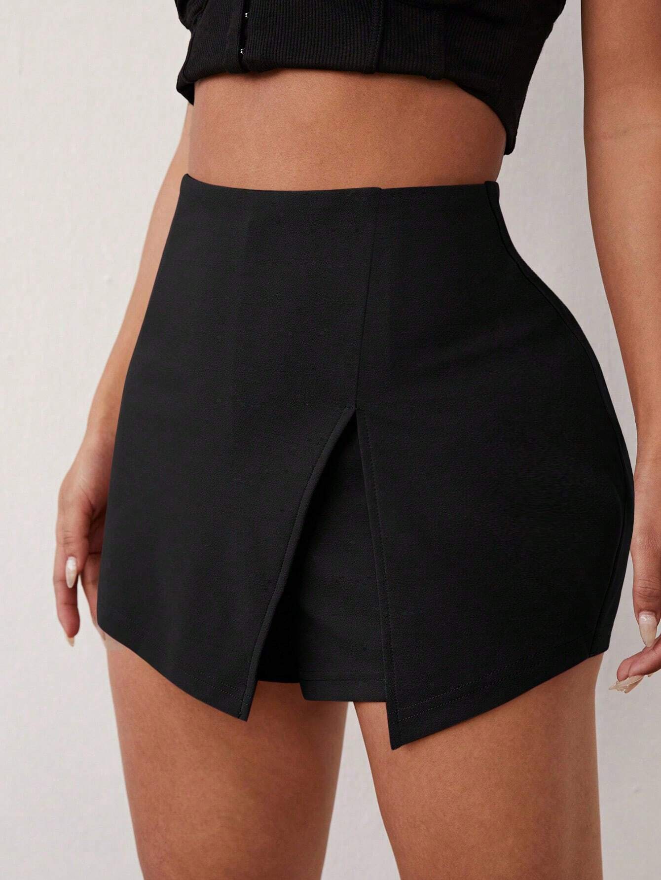 Split Hem Skorts