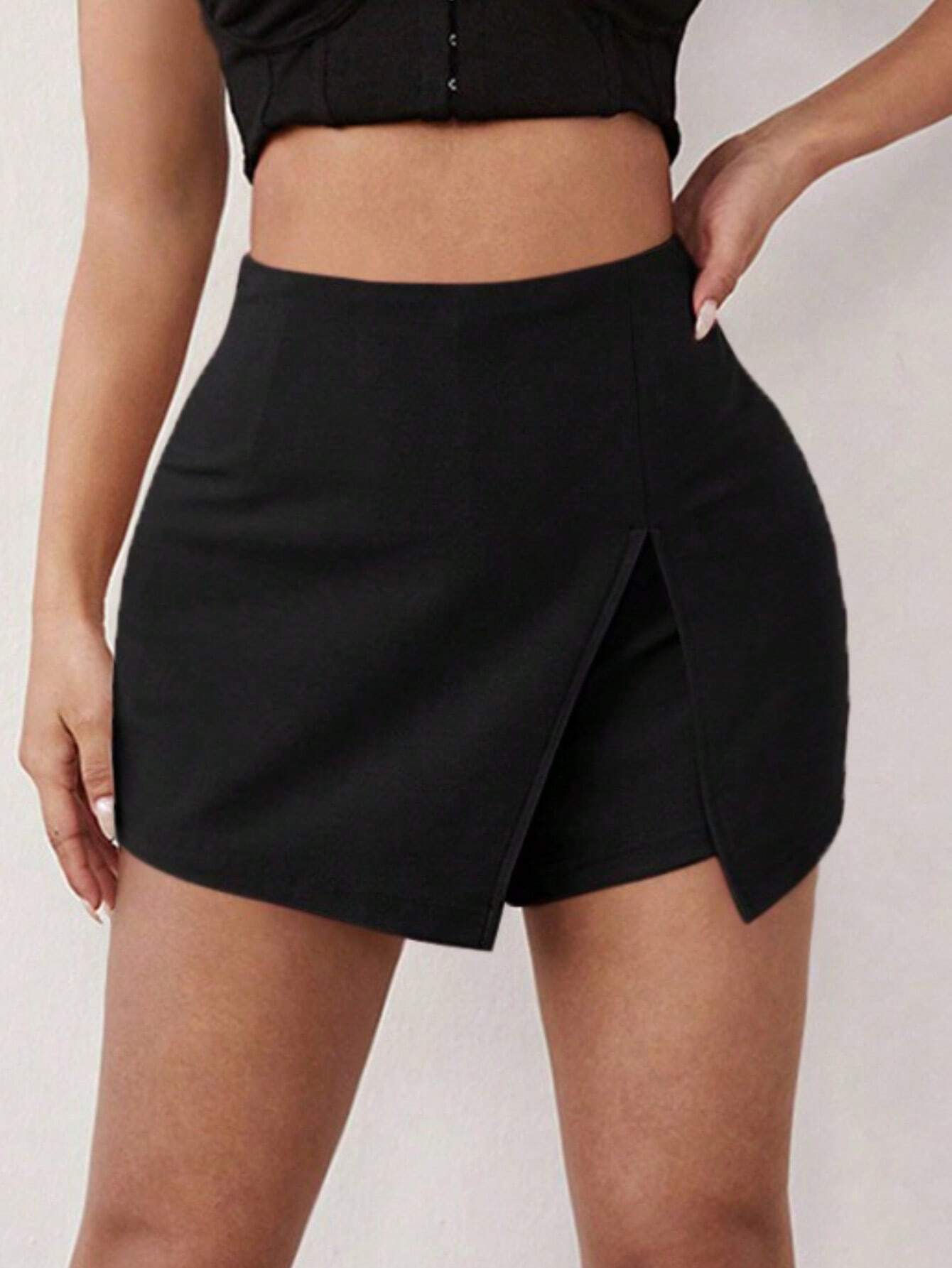 Split Hem Skorts