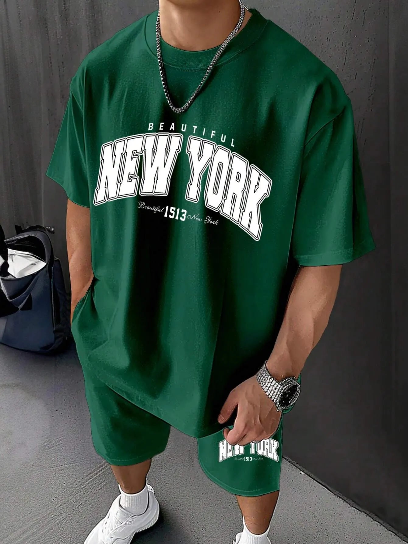 Loose T-Shirt And Shorts Set