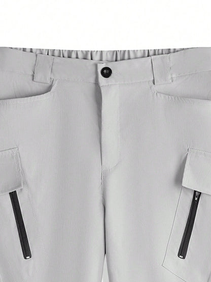 Straight Loose Zipper Cargo Streetwear Pants