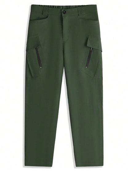 Straight Loose Zipper Cargo Streetwear Pants