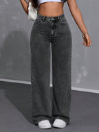 Loose Fit Casual Denim Pants