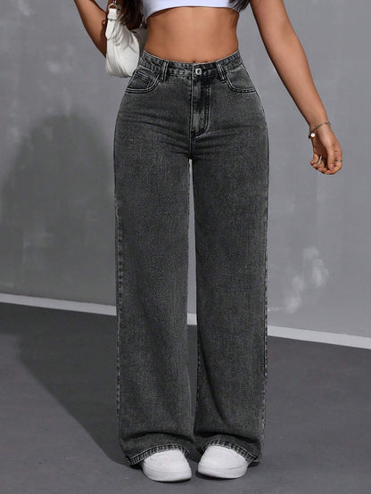 Loose Fit Casual Denim Pants