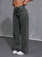 Loose Fit Casual Denim Pants