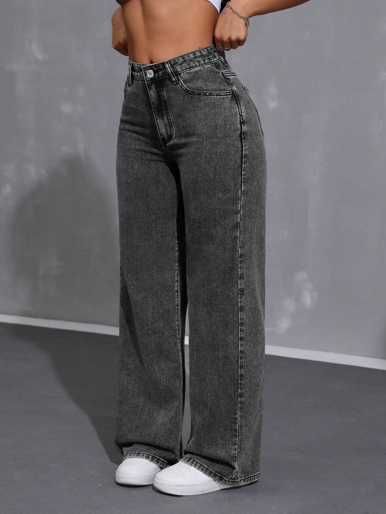 Loose Fit Casual Denim Pants