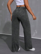 Loose Fit Casual Denim Pants