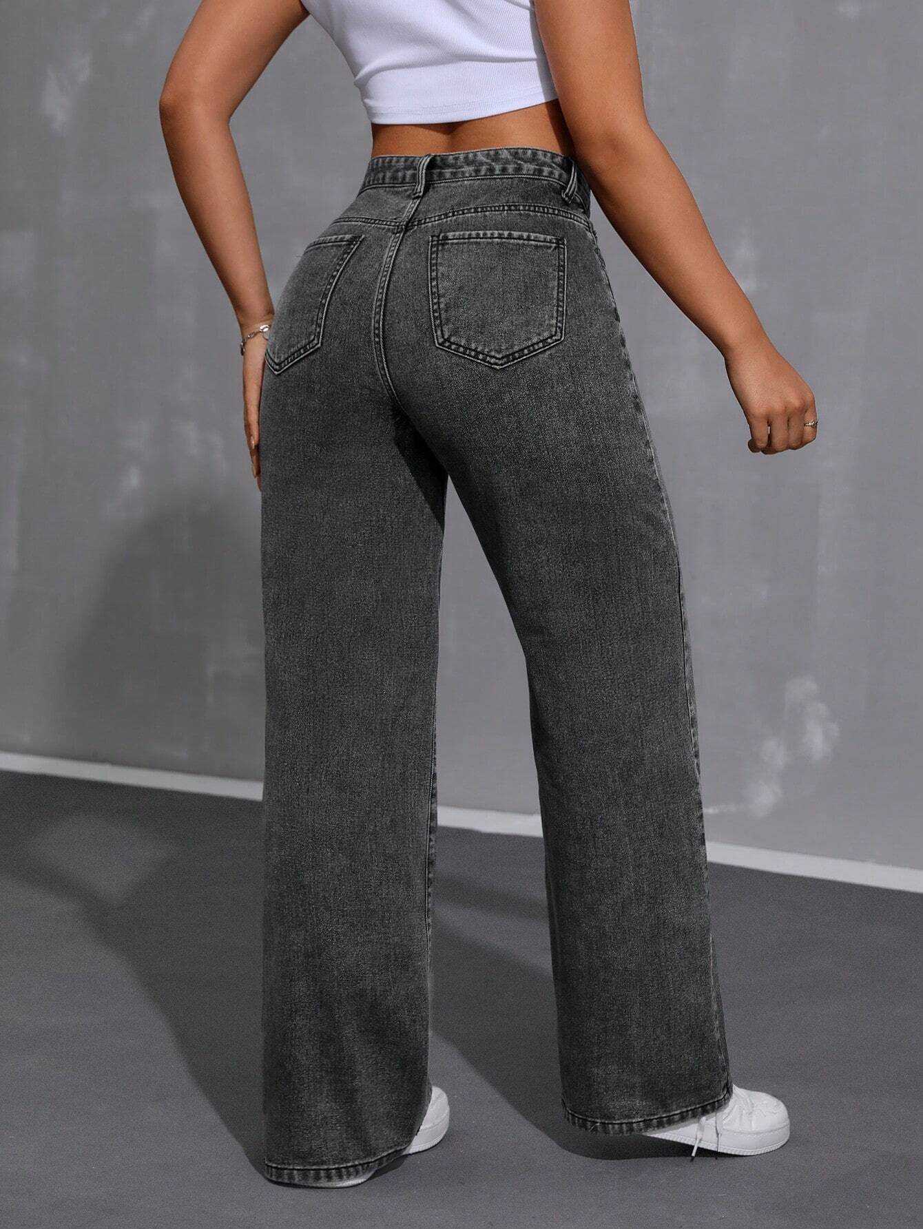 Loose Fit Casual Denim Pants
