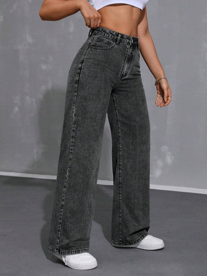 Loose Fit Casual Denim Pants