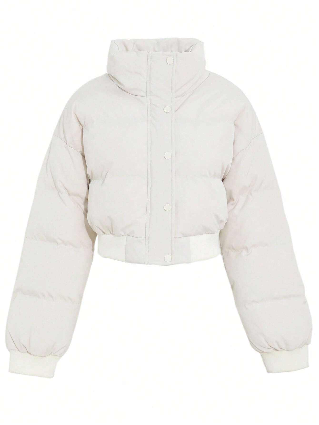 Stand Collar Short Padded Coat