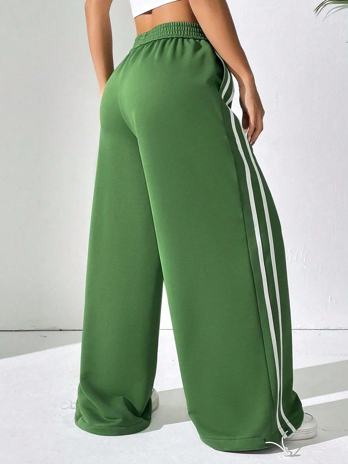BRIGHT Striped Wide Leg Pants