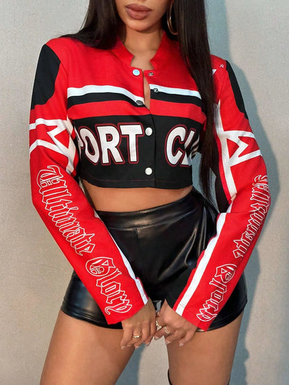 Cropped Biker Jacke