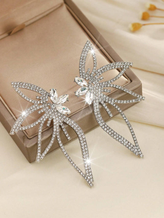 Crystal Embellished Vintage Earrings