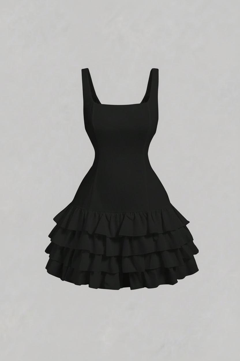 Ruffle Hem Dress