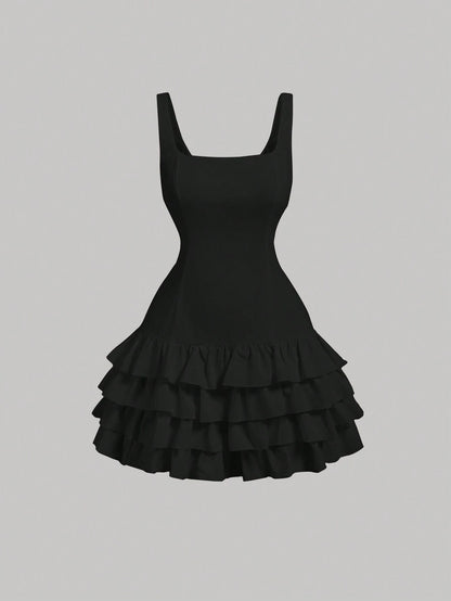 Ruffle Hem Dress
