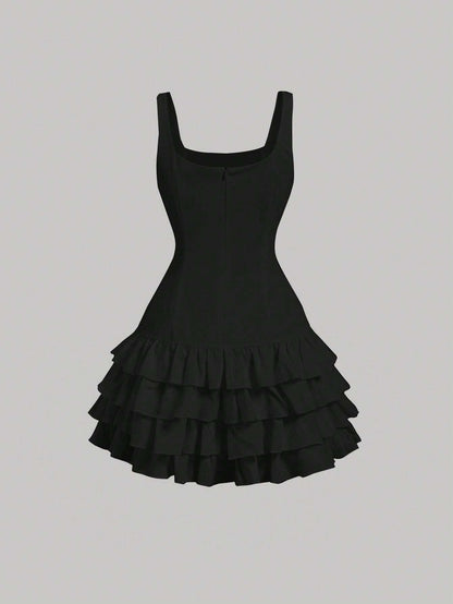 Ruffle Hem Dress