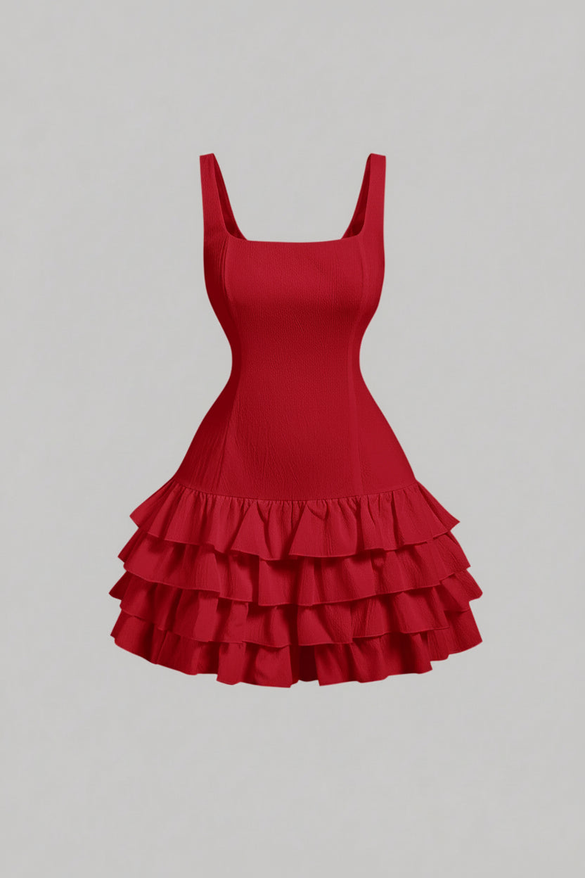 Ruffle Hem Dress