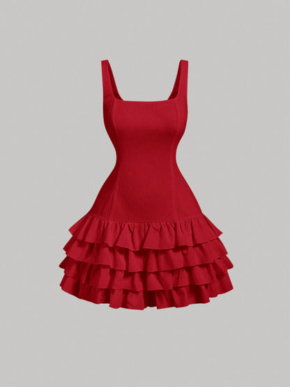 Ruffle Hem Dress