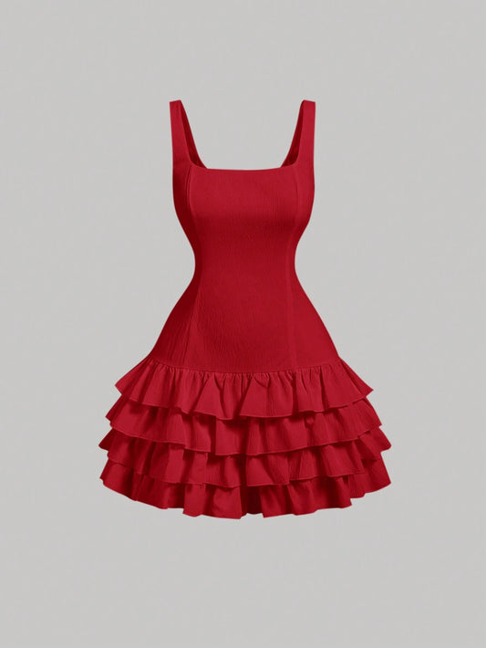Ruffle Hem Dress