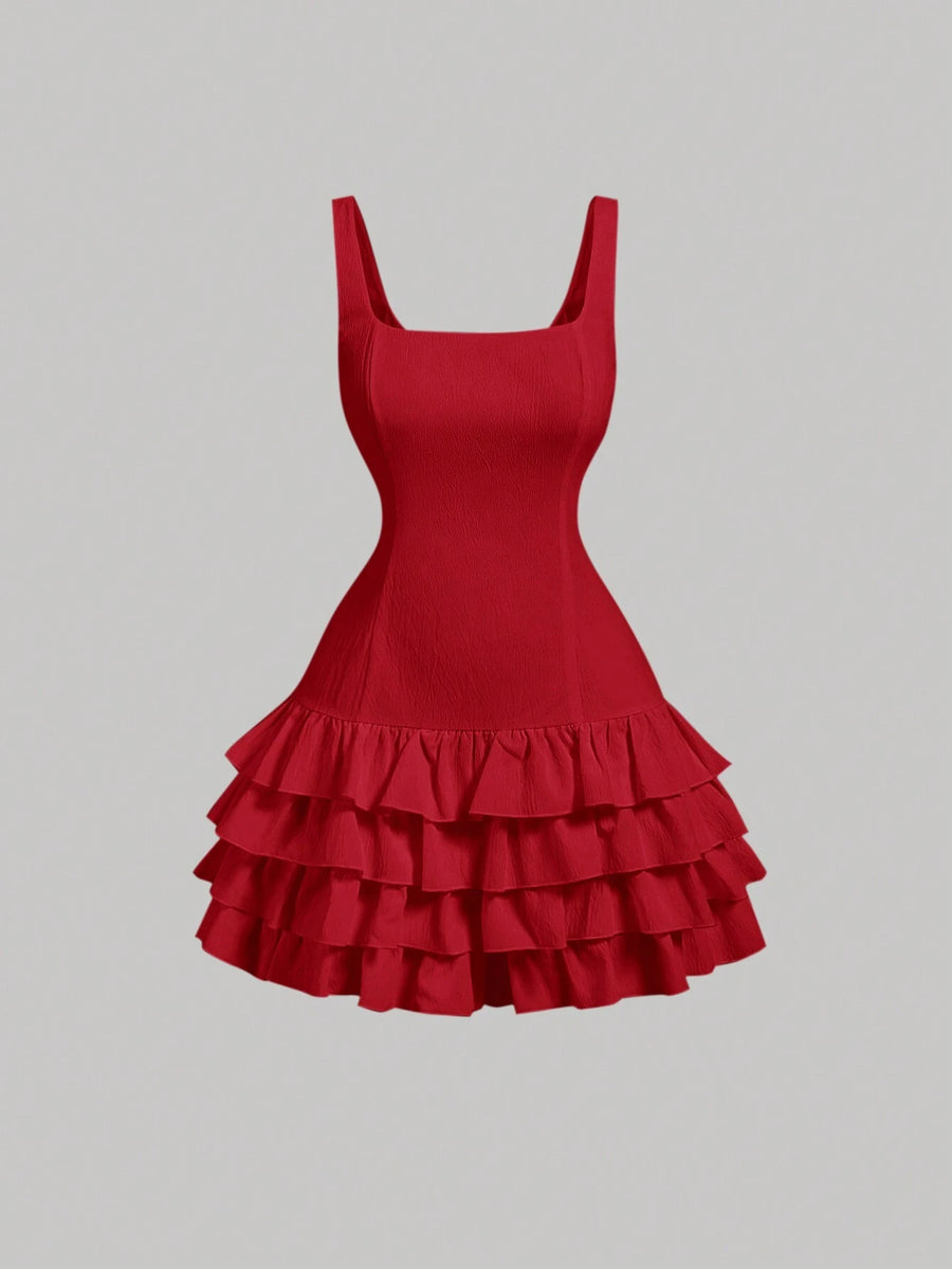 Ruffle Hem Dress