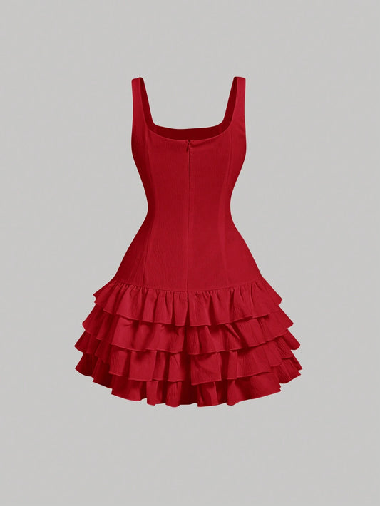 Ruffle Hem Dress
