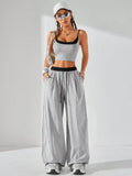 Casual Knit Tank Tops & Sweatpants Sets